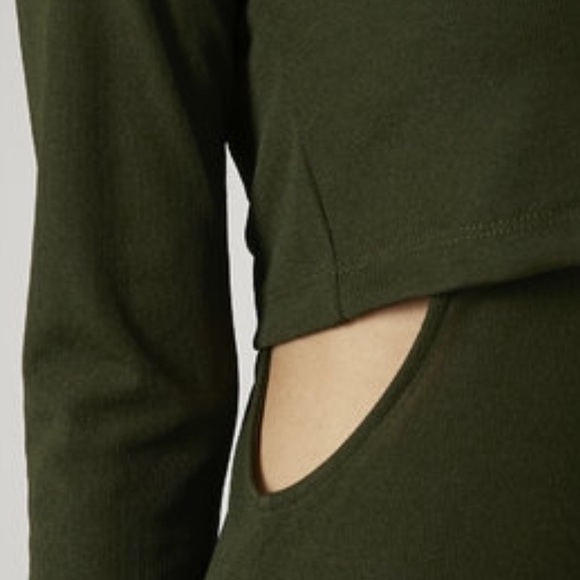 NWT Topshop roll neck bodycon midi dress - Picture 3 of 5